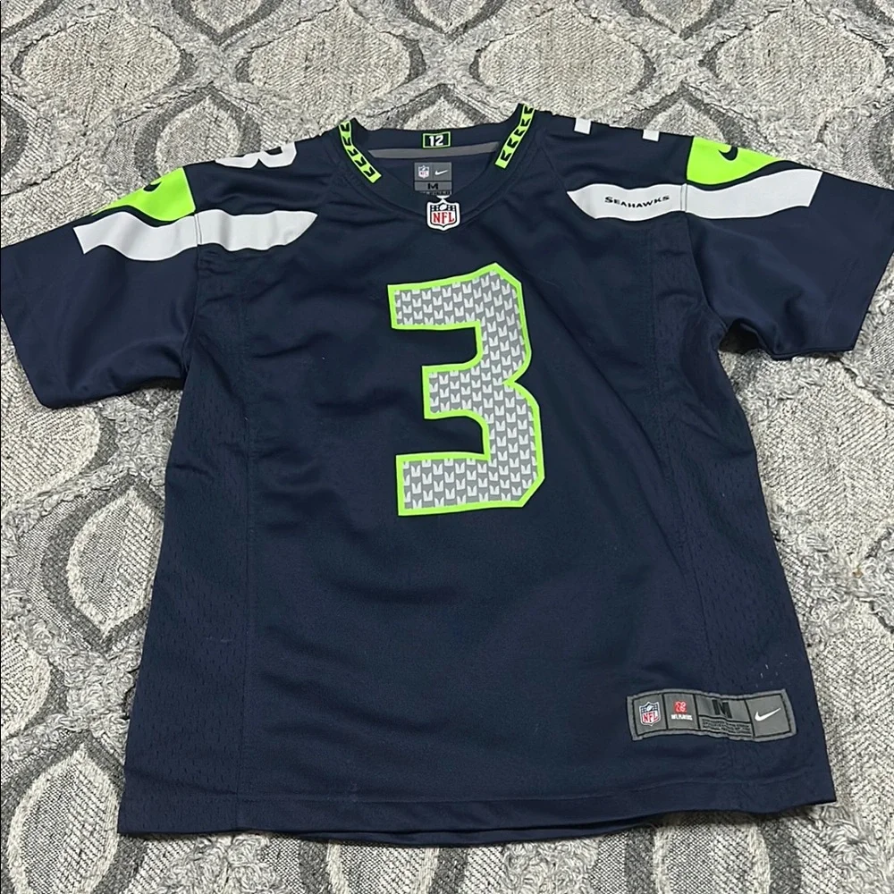 Nike Blue and Green Seahawks Jersey - Picture 1 of 6